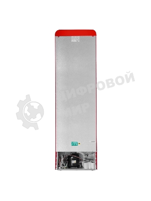 Холодильник Maunfeld MFF186NFRR красный двухкамерный 181/71л морозилка снизу, No Frost