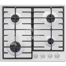 Газовая варочная панель Maunfeld EGHE.64.6CW/G, 4 конфорки, эмалированная сталь, белый