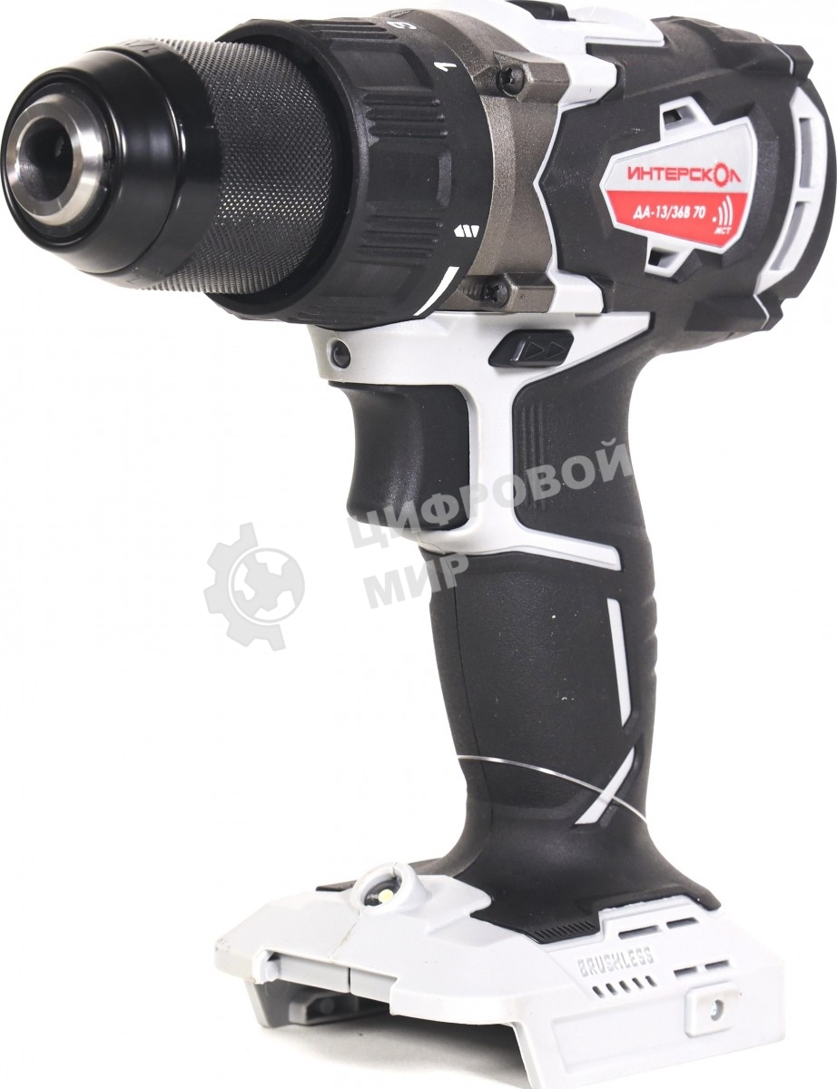 Дрель-шуруповерт ИНТЕРСКОЛ DA-13/36V 70, 36 В, 0 Ач, 70 Нм, бесщеточный