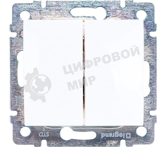 Выключатель Valena двойной выключатель/белый