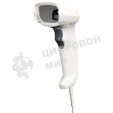 Сканер штрих-кода ручной Атол SB2108 Plus (rev.2) (61025) 1D/2D имидж, проводной, 350 скан/сек, USB-HID; USB-COM, белый