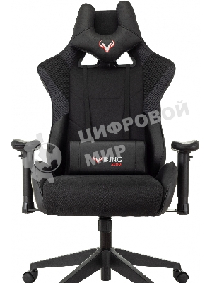 Кресло Бюрократ VIKING 4 AERO BLACK EDITION черный, экокожа, 120 кг, механизм качания