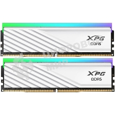 Оперативная память XPG Lancer Blade RGB, DDR5, 32GB (2x16 GB), 6000 MHz, CL36, радиатор, RGB, белый