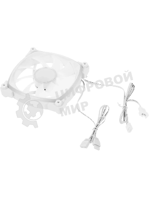 Вентилятор для корпуса Accord ACC-U12 ARGb 120х120x25 белый 4-pin 27дБ (ACC-U12 ARGb белый) brown box