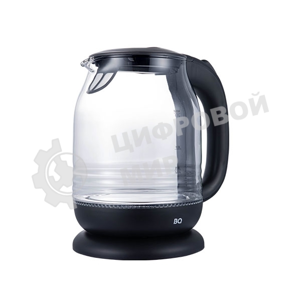 Чайник электрический BQ KT1833G черный/стальной, 2200 Вт, 1.7 л