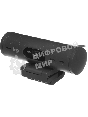 Веб-камера Logitech Brio 500 1920x1080, 30 кадр/с, USB Type-C, микрофон (2 шт, шумоподавление), автоматическая фокусировка, автоосвещение, универсальное крепление