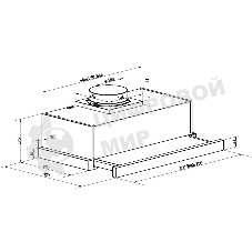 Вытяжка встраиваемая Maunfeld VS Fast 60 черный, 60 см, 850 куб. м/ч, 47 дБ
