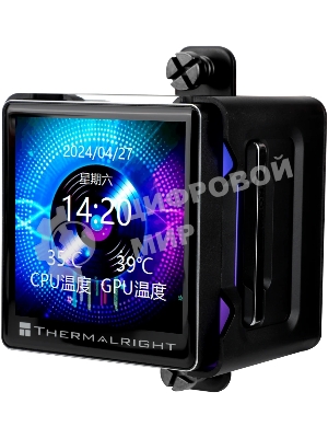 Система жидкостного охлаждения Thermalright Elite Vision 360 (360mm, LED, Black, ARGB/Fans: 3x120mm, 69CFM, 27dBA, 2150RPM/Pump height 63mm, Rad thickness 27mm/S: 1700, 1200, 1851, 115X, 2011, 2066, AM5, AM4)