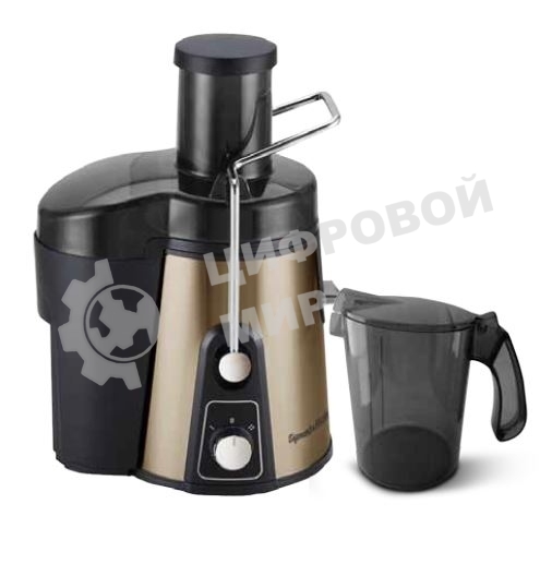 Соковыжималка Zigmund & Shtain EJ-750 бронзовый, центробежная, 1000 Вт, 900 мл, механическое