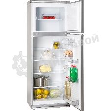 Холодильник Atlant МХМ-2835-08 серебристый двухкамерный 202/70л морозилка сверху