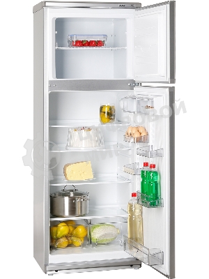 Холодильник Atlant МХМ-2835-08 серебристый двухкамерный 202/70л морозилка сверху