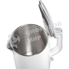 Чайник электрический Panasonic NC-CWK50 1.7 л, 1500 Вт, белый корпус: нерж.сталь/пластик