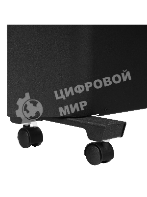 Конвектор электрический Denzel XCE-1000B черный, 1000 Вт, 15 м2, термостат