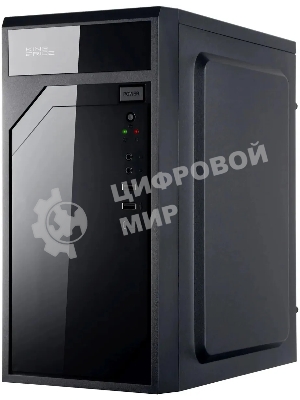 Компьютерный корпус KingPrice KPCC-MN208 черный без БП mATX 1x80мм 2x120мм 2xUSB 2.0 audio