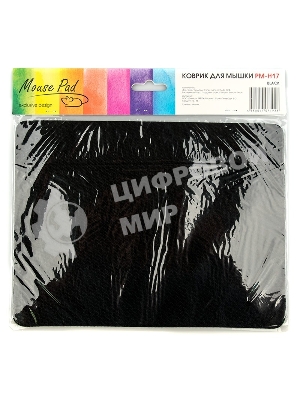 Коврик для мыши Dialog PM-H17, черный, размер 285x215x3 мм