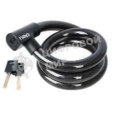 Замок тросовый велосипедный Deli DL508063 15x1200 мм, два ключа, держатель на раму
