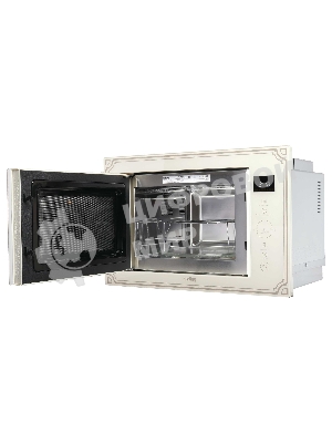 Встраиваемая микроволновая печь Korting KMI 825 RGb бежевый, 25 л, 900 Вт, переключатели - сенсор