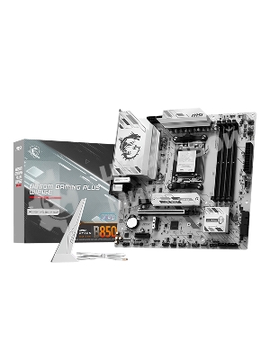 Материнская плата MSI B850M GAMING PLUS WIFI6E, AM5, AMD B850, 4xDDR5, 4xSATA, 2xM.2, 1xPCIe 4.0 x16, 2xPCIe x1, 1xDP, 1xHDMI, 1x2.5Gb LAN, Wi-Fi 6E, Bluetooth 5.3, 4xUSB-A 5Gbps, 3xUSB-A 10Gbps, 1xUSB-C 10Gbps, 3x3.5 мм, 7.1, mATX