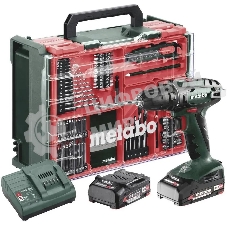 Дрель ударная Metabo BS 18 Set патрон:быстрозажимной реверс (кейс в комплекте) (602207710)