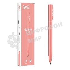 Ручка гелевая Deli Nusign NS552pink розовый, черные чернила, линия 0.5мм