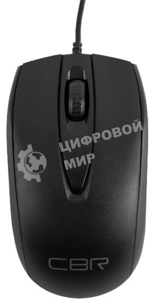 Мышь проводная CBR CM 124 черный, 1000 dpi, USB, кнопки - 3