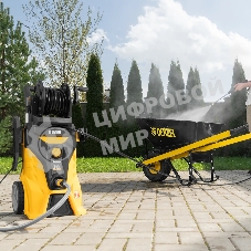 Моечная машина высокого давления Denzel R-210iD, 2600 Вт, 210 бар, 8,0 л/мин, асинх. двиг., бараб.