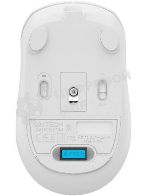 Мышь беспроводная A4Tech Fstyler FG16CS Air белый, 2000 dpi, радиоканал, USB, кнопки - 3