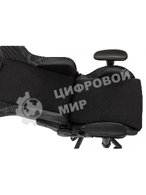 Кресло Бюрократ VIKING 4 AERO BLACK EDITION черный, экокожа, 120 кг, механизм качания