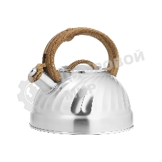 Чайник для плиты LARA LR00-69 (зеркальный) 2.7 л индукционное капсулированное дно, свисток с кноп. Механизмом