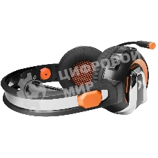 Гарнитура Crown CMGH-3003 чёрный/оранжевый, проводная, подсветка