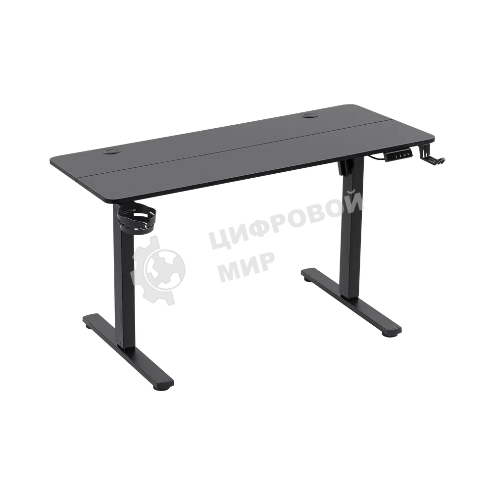 Стол игровой Defender компьютерный Saturn черн, регулир. высота 71-118 см