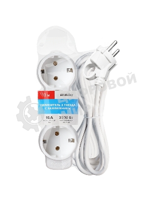 Удлинитель Smartbuy (SBE-16-3-10m-Z) 3 гн х 10,0 м белый