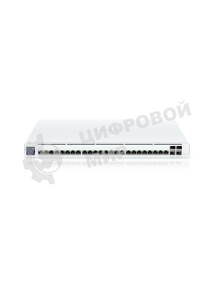 Коммутатор Ubiquiti UISP Switch Pro PoE-коммутатор, 24х 1G RJ45, 4х 10G SFP+, раздача 220 Вт