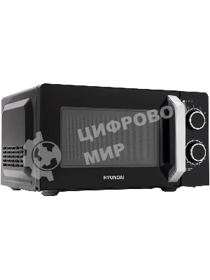 Микроволновая печь Hyundai HYM-M2052 черный, 20 л, 700 Вт, переключатели - поворотный механизм