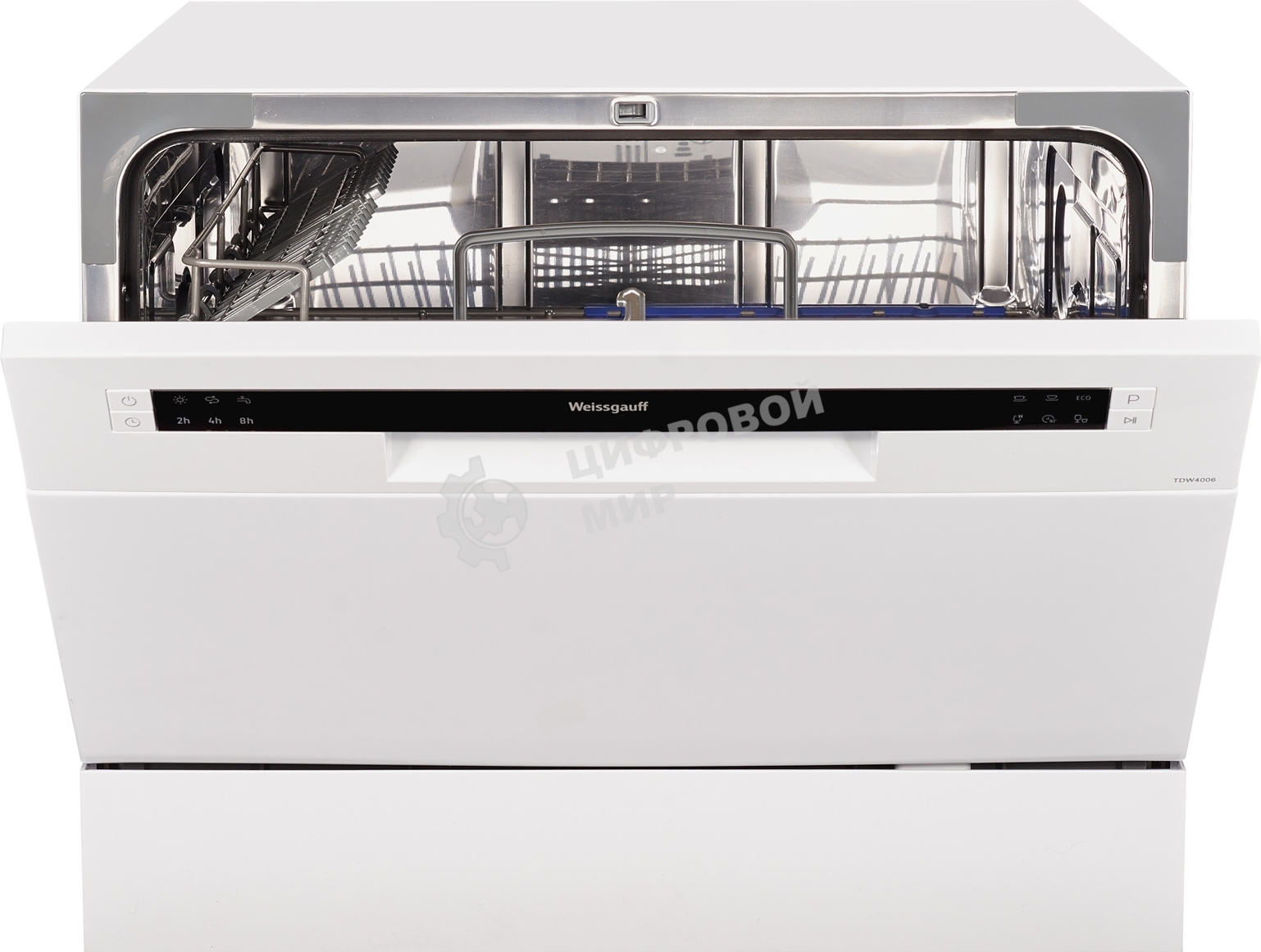 Посудомоечная машина Weissgauff TDW 4006, белый, 55 см, 6 компл., 49 дБ, класс A+