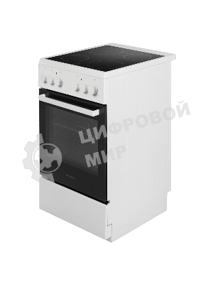Плита электрическая Maunfeld MEC55CW07 белый, конфорок 4 шт, духовка 60 л, 50 см x 85 см x 60 см