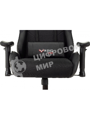 Кресло Бюрократ VIKING 4 AERO BLACK EDITION черный, экокожа, 120 кг, механизм качания