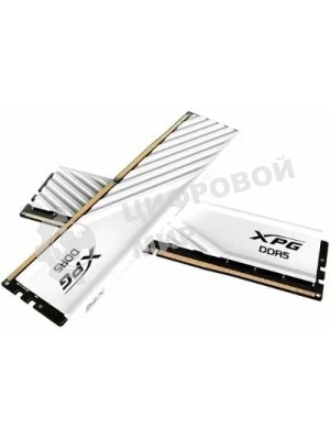 Оперативная память XPG Lancer Blade, DDR5, 32GB (2x16 GB), 6000 MHz, CL36, радиатор, белый
