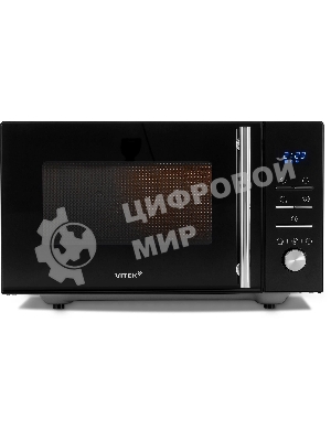 Микроволновая печь Vitek VT-MW1323 черный, 23 л, 900 Вт, переключатели - кнопки, поворотный механизм
