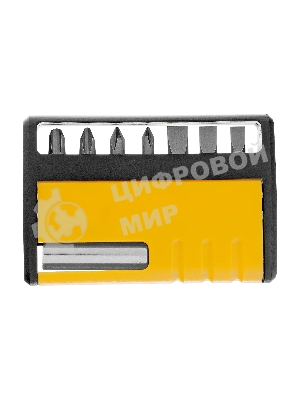 Набор бит с магнитным держателем Denzel S2, 8 шт.