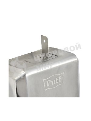 Дозатор для жидкого мыла из нерж. стали Puff-8715, хром, 1000 мл, с ключом, 21х14х11 см