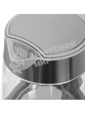 Чайник электрический Haier HK-500 1.7л. 2200Вт серый/белый корпус: стекло/пластик (TD0029955RU)