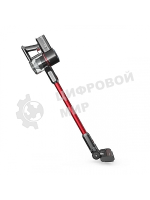Пылесос вертикальный BQ VCA1000W серый/красный, питание от аккумулятора, 160 Вт, уборка сухая/влажная, пылесборник 0.5 л, работа от АКБ max 50 мин