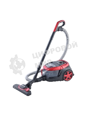 Пылесос Willmark VC-2630CYM ярко-красный, 450/2000 Вт, уборка сухая, пылесборник контейнер 2.5 л