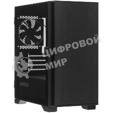 Компьютерный корпус Montech AIR 100 LITE черный без БП mATX 2x120мм 1xUSB2.0 2xUSB3.0 audio bott PSU