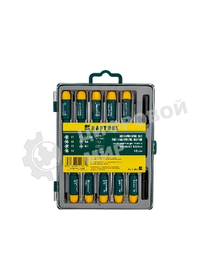Наборы отверток Набор KraftOOL Отвертки для ремонта мобильных телефонов, 12 предметов 25616-H12