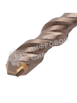 Бур по бетону Denzel двойная спираль, Cobalt W-tip, 18x260 мм, SDS PLUS