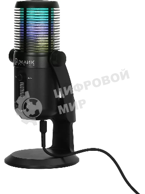 Микрофон проводной Оклик SM-400G 2м черный