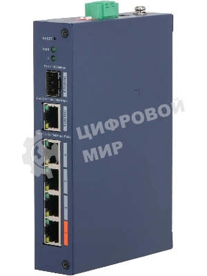 Коммутатор Dahua DH-CHS4106-4ET-60 4x100 Мбит/с 1x1 Гбит/с управляемый