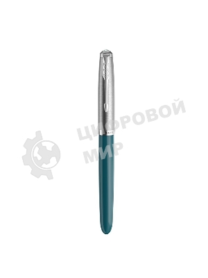 Ручка перьевая Parker 51 Core (CW2123506) Teal Blue CT, F, сталь нержавеющая, подарочная коробка